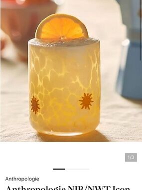 Anthropologie whit sun icon glass